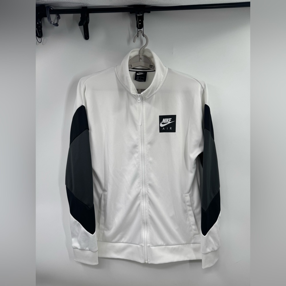 Nike Air Men’s Full Zip Track Jacket White Size Large Athletic Sportswear